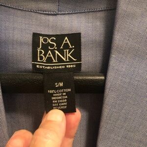 Men’s robe, cotton dress shirt material